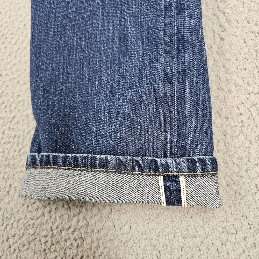 Raleigh Denim‎ Jeans Mens 31x32 Blue Selvedge White Oak Cone Denim Button Fly